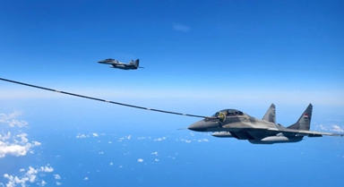 中埃“文明之鹰-2025”演习空中加油