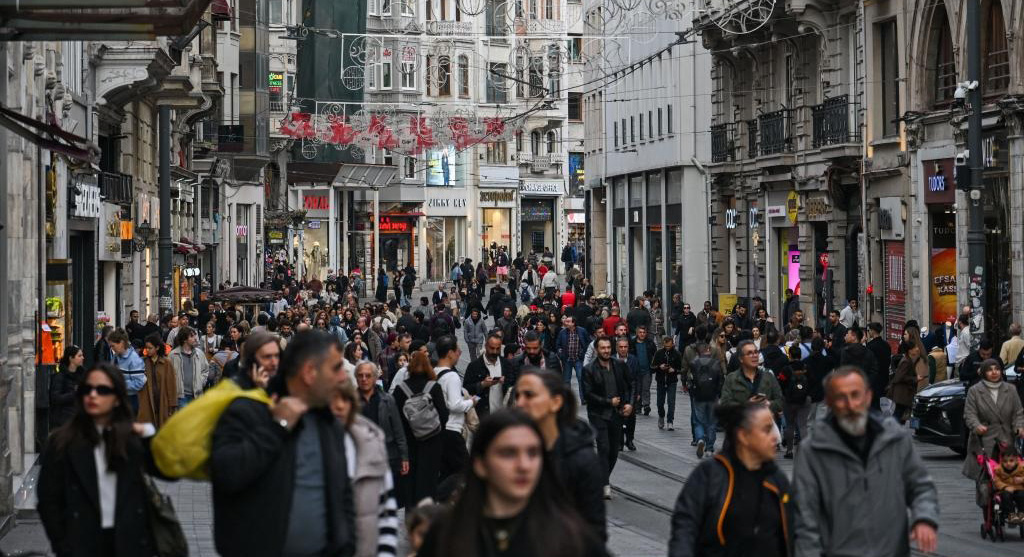 繁华的伊斯坦布尔独立大街