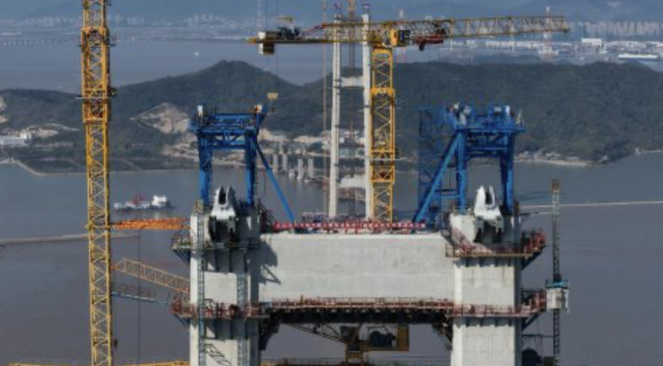 浙江：双屿门特大桥先导索成功过海