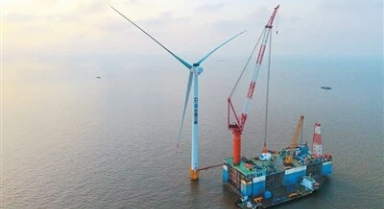 我国离岸最远海上风电项目全容量并网
