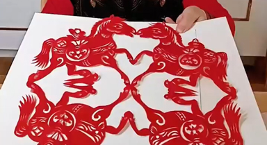 开工大吉!剪纸里的骏马奔腾送好运