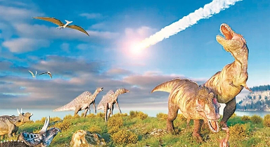 小行星撞击形成的尘埃终结恐龙时代?